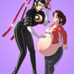 Bayonetta and pregnant Zoey